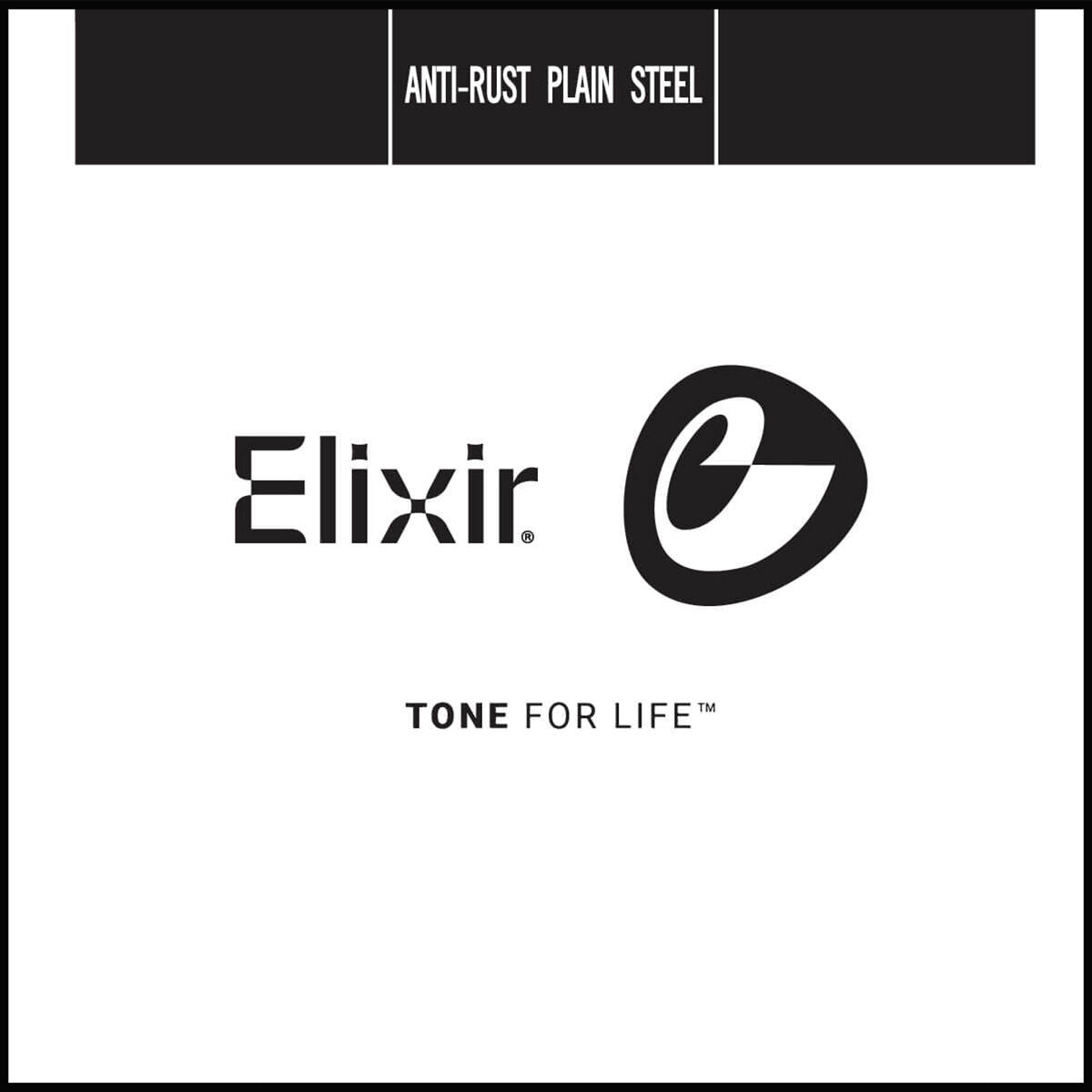 Elixir 13015 Anti-Rust .015 Plain Steel Single Guitar String