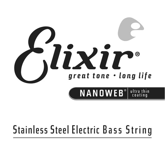 Elixir E13381 .080 Nanoweb Stainless Steel Bass String