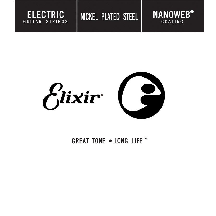 Elixir E15264 Nanoweb Single Electric Guitar String .064 Gauge