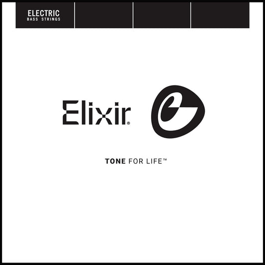 Elixir 15406 Nanoweb Nickel Plated Steel Single Bass Guitar String - .105 Extra Long