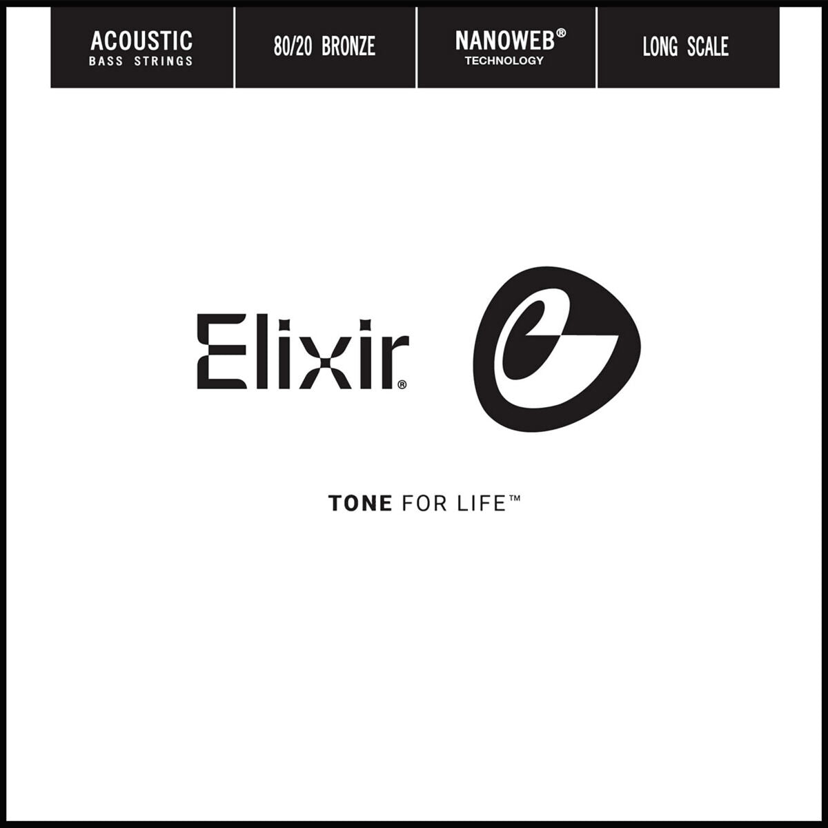 Elixir 15765 Nanoweb .065 Single Acoustic Bass Guitar String