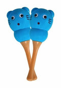 CPK ED757BL Pair of Blue 6" Bear Maracas