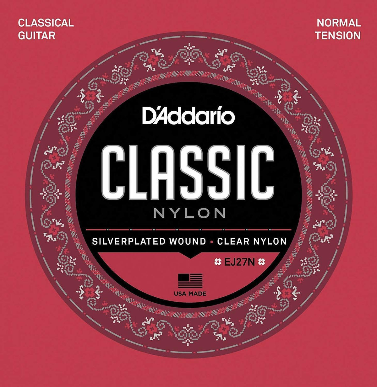 D'Addario Nylon Classical Guitar Strings EJ27N Normal Tension