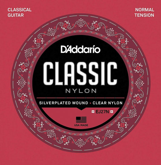 D'Addario Nylon Classical Guitar Strings EJ27N Normal Tension