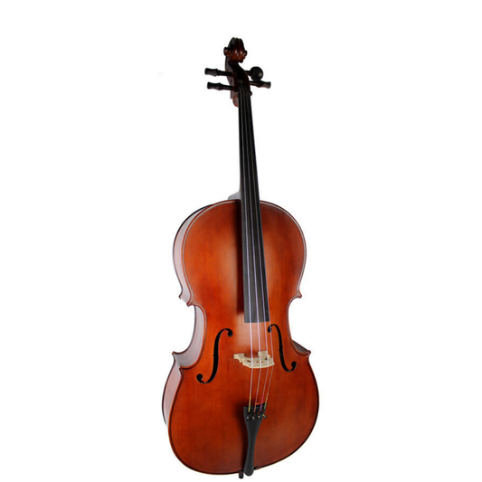 Ernst Keller CB295E Series 3/4 Size Cello Outfit in Antique Semi-Matte Finish
