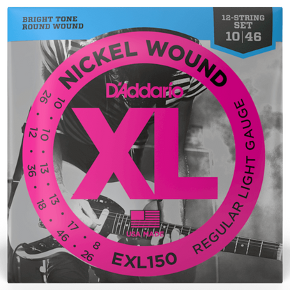 D'Addario XL Nickel Wound Electric Guitar Strings (Assorted Gauges)