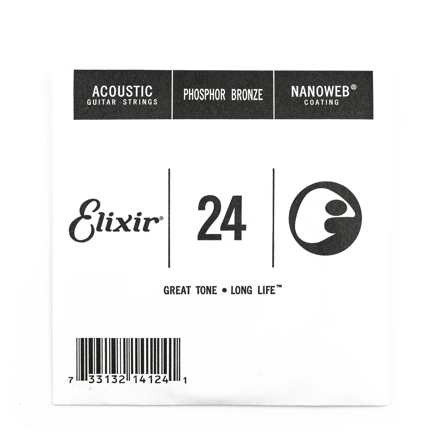 Elixir Nanoweb Single Phosphor Bronze String (Assorted Gauges)