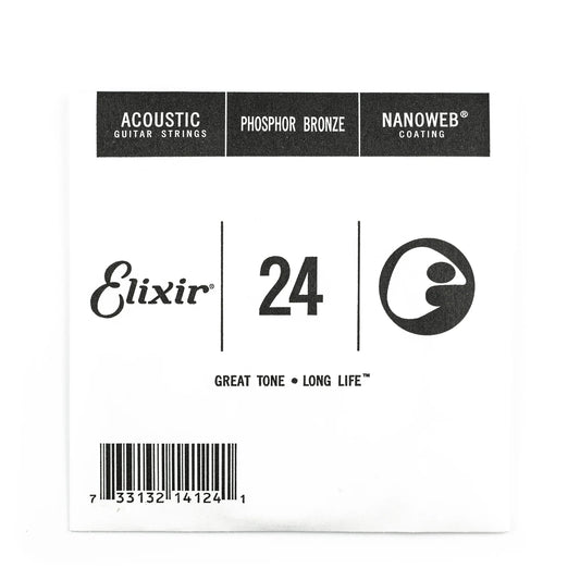 Elixir Nanoweb Single Phosphor Bronze String (Assorted Gauges)