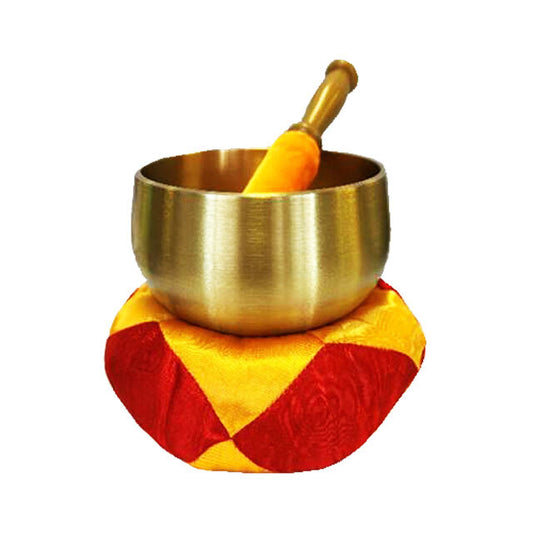Maxtone 4" Brass Singing Bowl with Striker & Cushion
