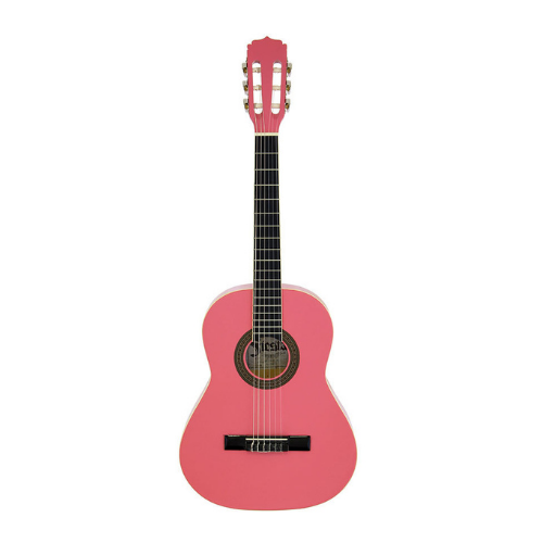 Aria Fiesta FST200PK 4/4-Size Classical/Nylon String Guitar in Pink