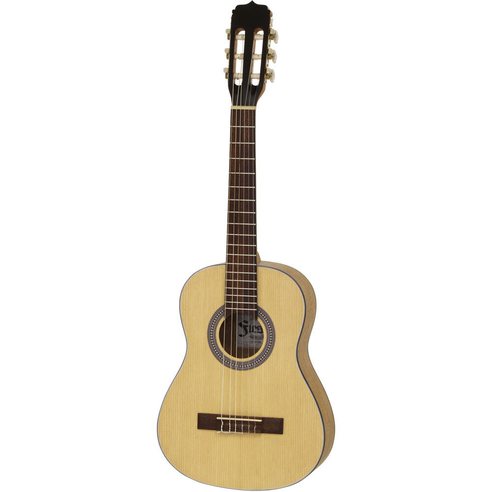 Aria Fiesta FSTC53N 1/2-Size Classical/Nylon String Guitar in Matte Natural