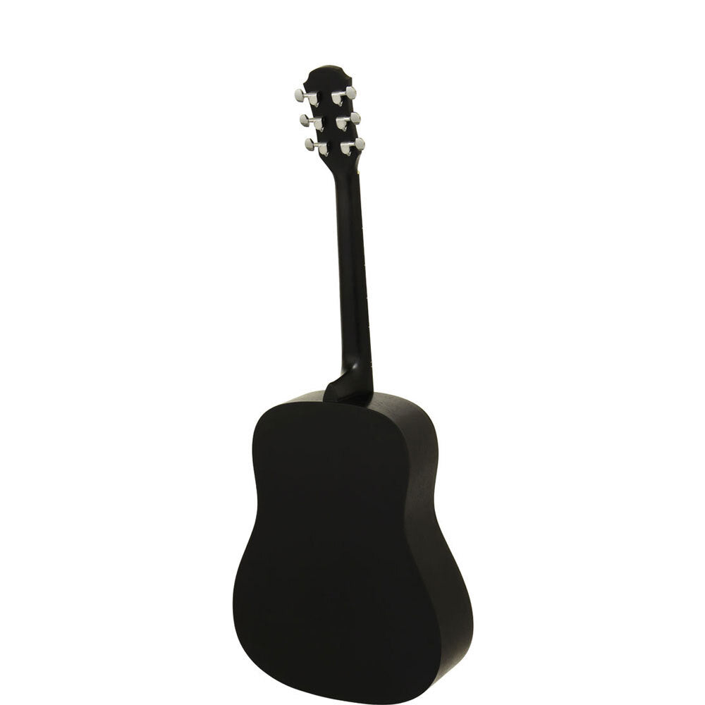 Aria Fiesta Series FSTD58BK Traveller Acoustic Guitar in Black Matte Finish