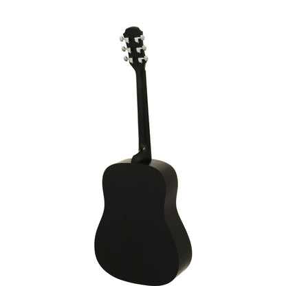 Aria Fiesta Series FSTD58BK Traveller Acoustic Guitar in Black Matte Finish