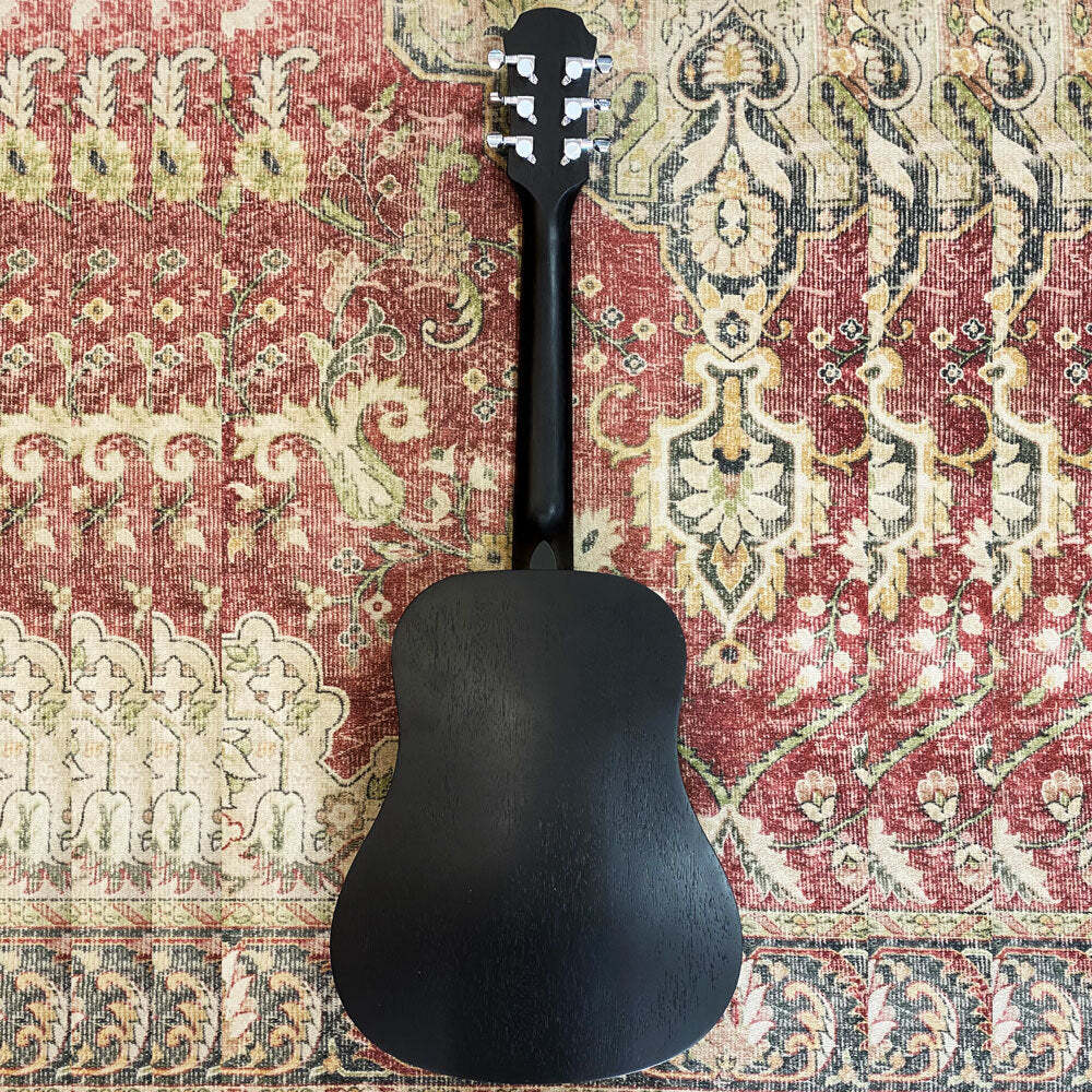 Aria Fiesta Series FSTD58BK Traveller Acoustic Guitar in Black Matte Finish