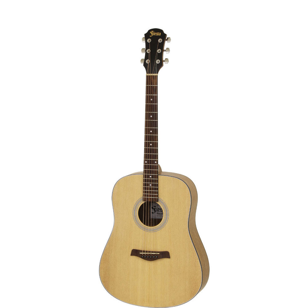 Aria Fiesta Series FSTD58N Traveller Acoustic Guitar in Natural Matte Finish