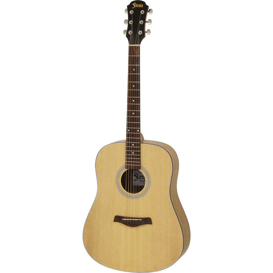 Aria Fiesta Series FSTD65N Dreadnought Acoustic Guitar in Natural Matte Finish