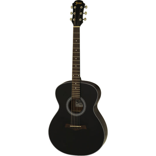 Aria Fiesta Series FSTF65BK Folk Acoustic Guitar in Black Matte Finish