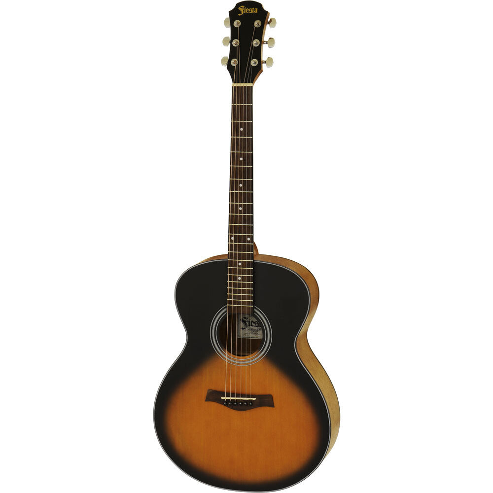 Aria Fiesta Series FSTF65TS Folk Acoustic Guitar in Tobacco Sunburst Matte Finish