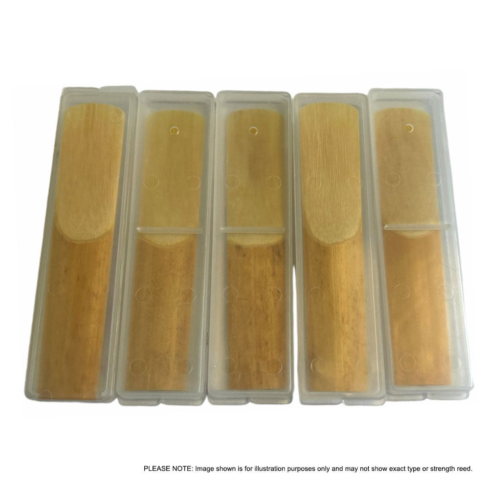 Faxx Bb Clarinet Cane Reeds, Size 2.5 (5-Pack)