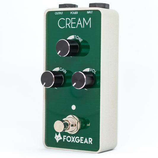 Foxgear Cream Vintage Overdrive Effects Pedal