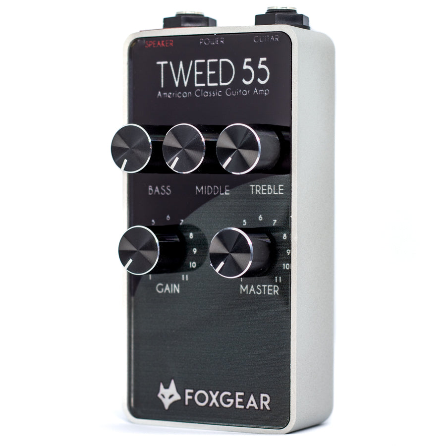 Foxgear Tweed 55 Americana Tone Tube Simulator Preamp Guitar Pedal