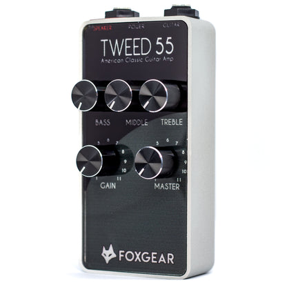 Foxgear Tweed 55 Americana Tone Tube Simulator Preamp Guitar Pedal