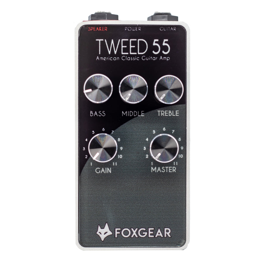 Foxgear Tweed 55 Americana Tone Tube Simulator Preamp Guitar Pedal
