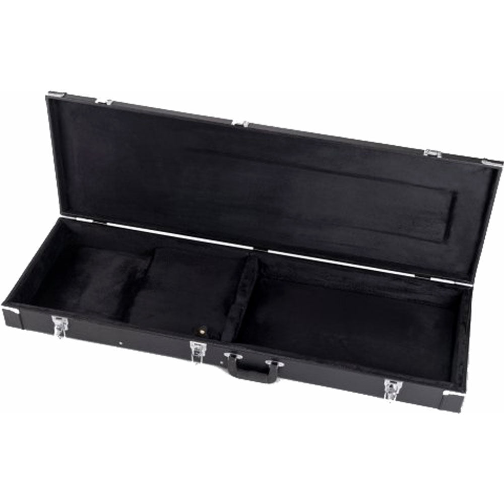 On Stage GCB6000B Hardshell Electric Bass Guitar Case in Black