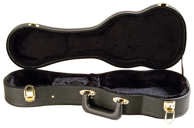 On Stage GCU4003 Shaped Soprano Ukulele Hardcase in Black