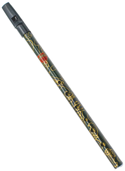 Generation GENBDWGRN Boho Designer English Tin Penny Whistle in Macdougal Green (D)