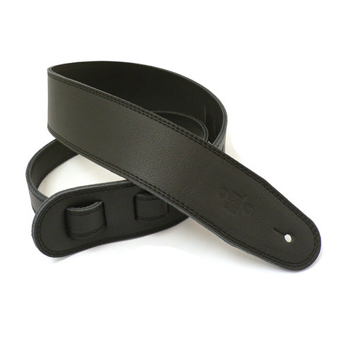 DSL GLG25-BLACK Triple Garment Leather Guitar Strap
