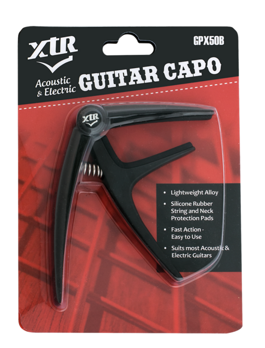 XTR GPX50B Acoustic/Electric Guitar Capo