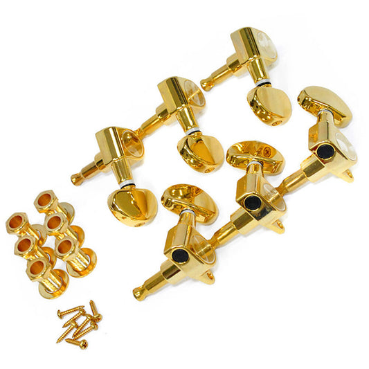 GT GTD23GD Acoustic/Electric Guitar Sealed Tuning Machines in Gold Finish (3+3)
