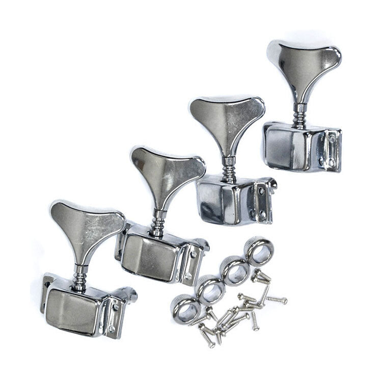 GT GTD28CR Electric Bass Guitar Covered Tuning Machines in Chrome Finish (2+2)