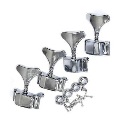 GT GTD28CR Electric Bass Guitar Covered Tuning Machines in Chrome Finish (2+2)