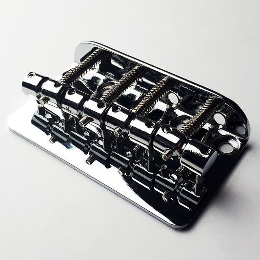 GT GTE19CR Bass Bridge with Brass Saddles in Chrome Finish (4-String)