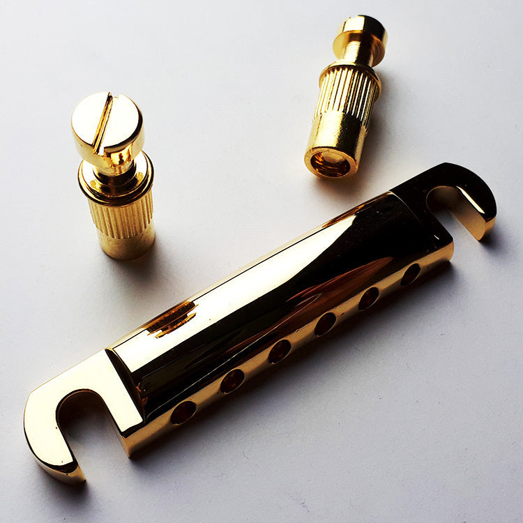 GT GTE31GD Vintage LP-Style Solidbody Electric Guitar Stop Tailpiece in Gold Finish