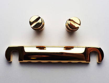 GT GTE31GD Vintage LP-Style Solidbody Electric Guitar Stop Tailpiece in Gold Finish