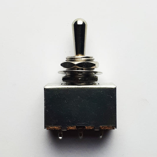 GT GTH14CR 3-Way Toggle Switch with Chrome Knob for LP-Style Guitars (Pk-1)