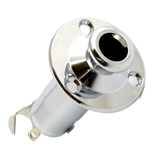 GT GTH5CR Takamine Style Stereo Endpin Jack Socket in Chrome Finish (Pk-1)