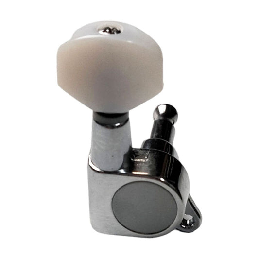 GT GTJP7CR Electric Guitar Sealed Tuning Machines in Chrome Finish (6-inline)
