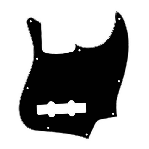 GT GTM15BK 3-Ply J-Style Bass Guitar Pickguard in Black (Pk-1)