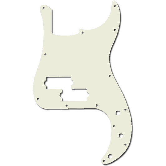 GT GTM18WH 3-Ply P-Style Bass Guitar Pickguard in White (Pk-1)