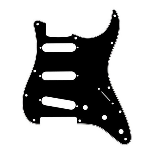 GT 3-Ply ST-Style 3SC Electric Guitar Pickguard in Black (Pk-1)