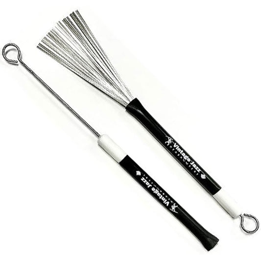 Headhunters "Vintage Jazz" Fully Retractable Wire Drum Brushes (1-Pair)