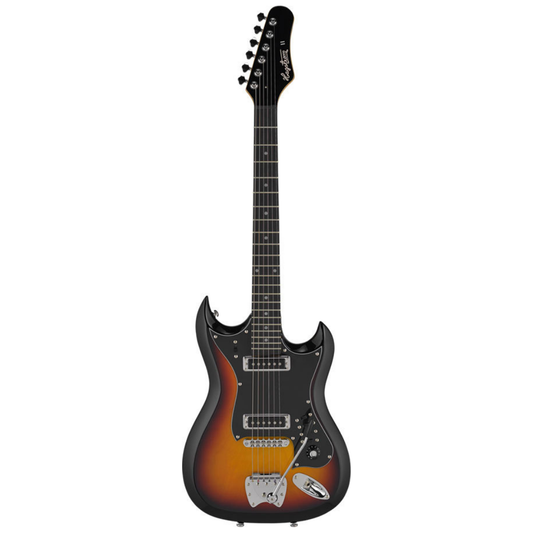 Hagstrom H-II Retroscape Guitar in 3 Tone Sunburst