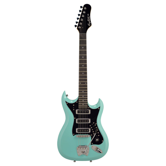 Hagstrom H-III Retroscape Guitar in Aged Sky Blue