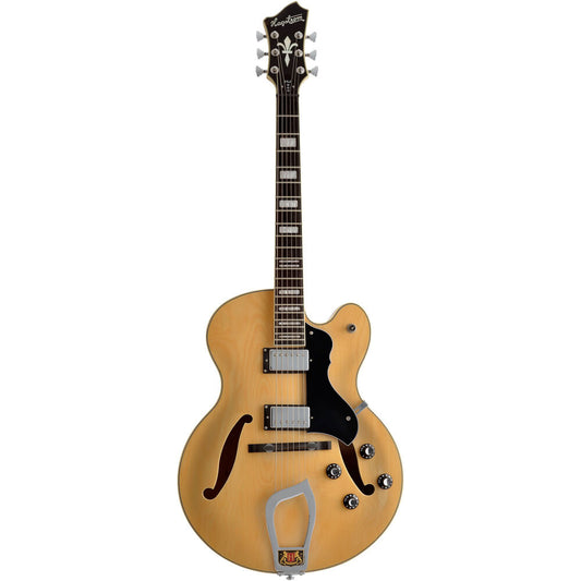 Hagstrom HJ500 Hollow Body Guitar in Natural Gloss