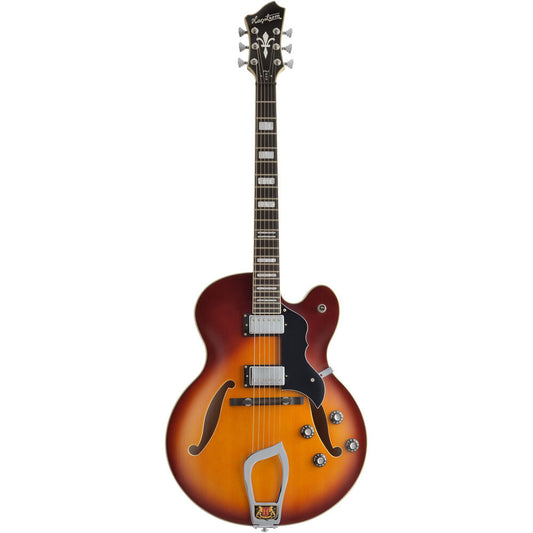 Hagstrom HJ800 Hollow Body Guitar in Vintage Sunburst