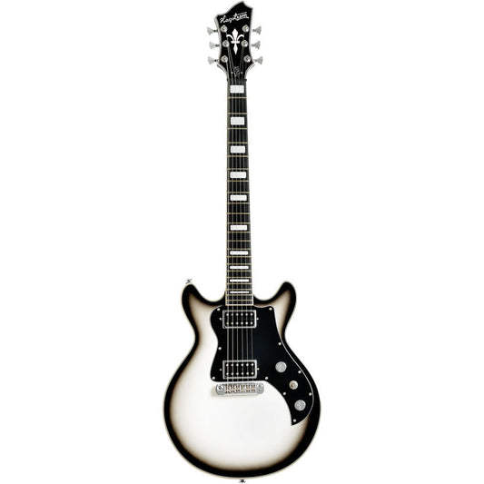 Hagstrom Megin Electric Guitar in Grey Burst Gloss
